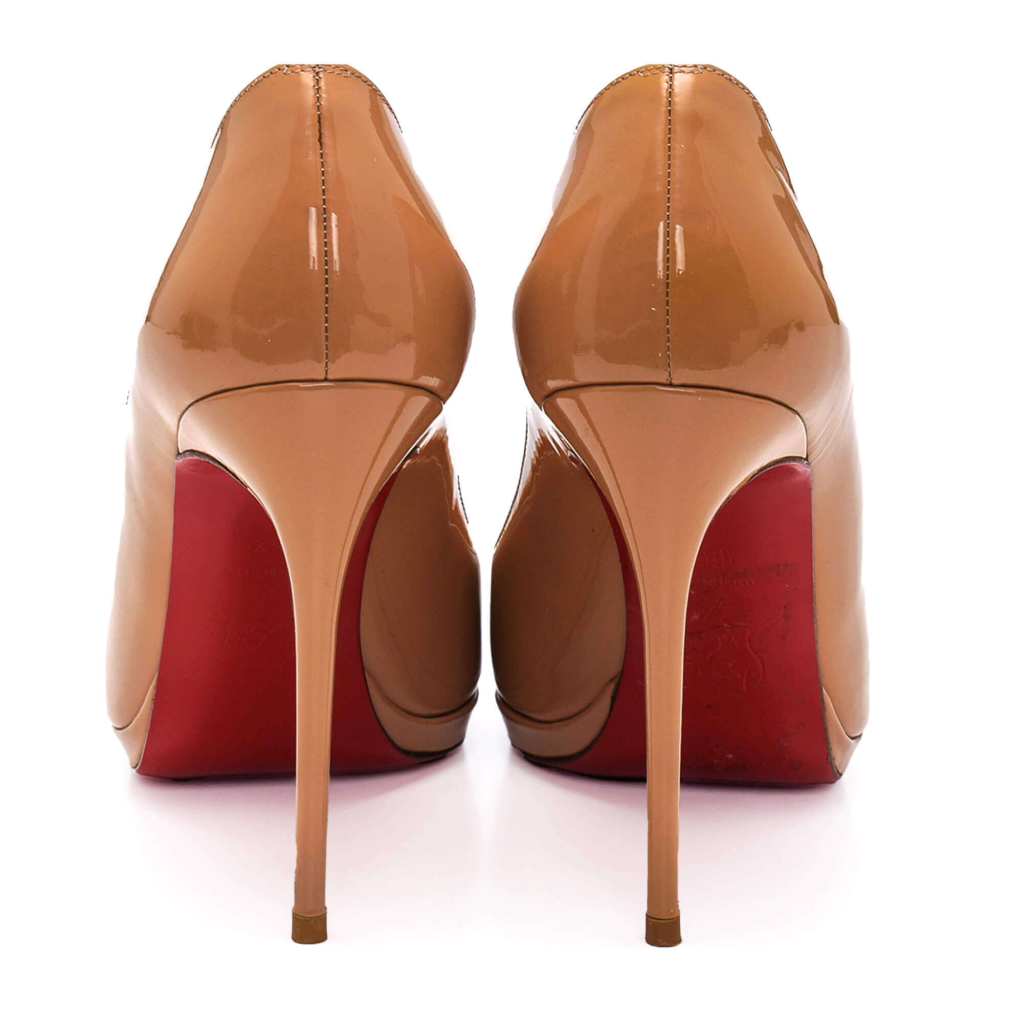 Christian Louboutin - Beige Patent Leather New Simple Pumps